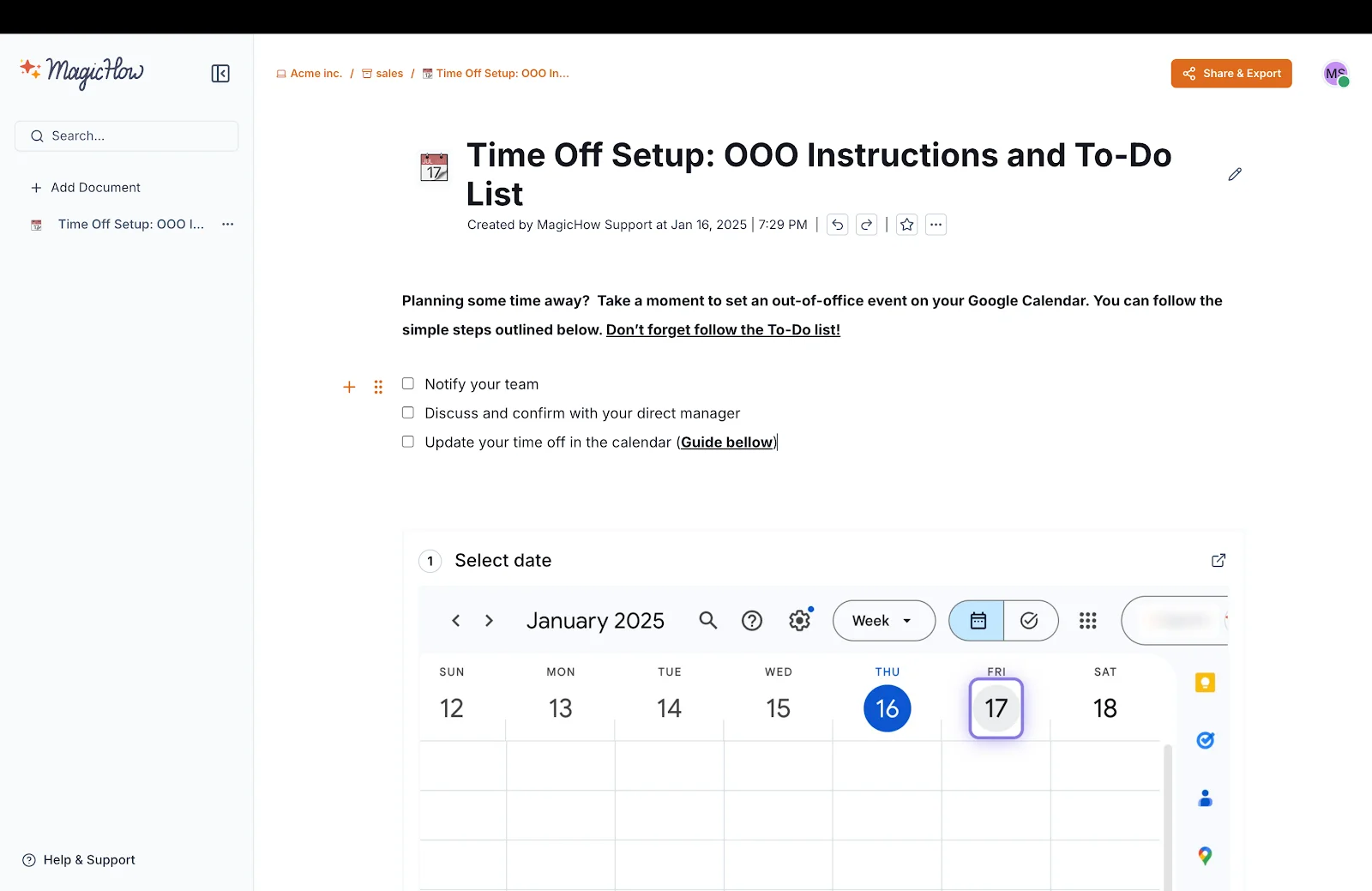 MagicHow busines process documentation tool