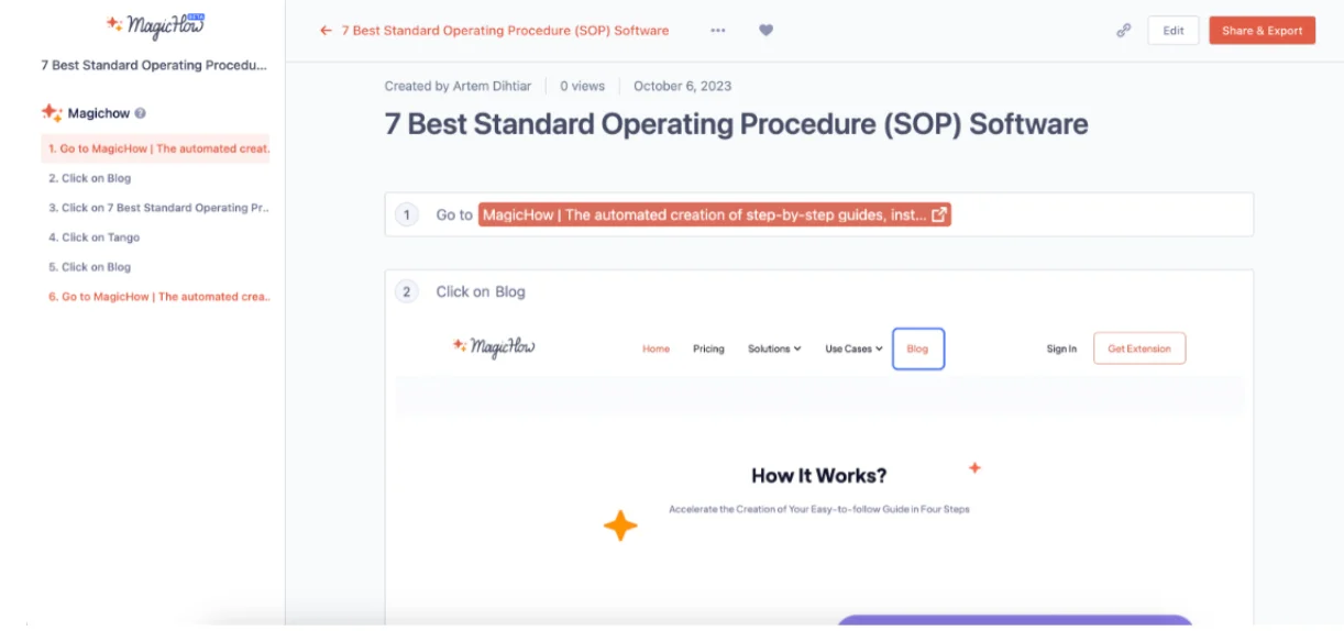 How to create a customer service training manual with MagicHow
