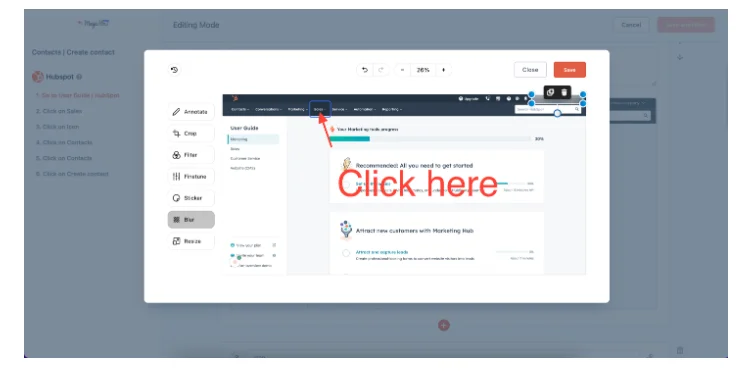 Edit and personalize training documentation using MagicHow