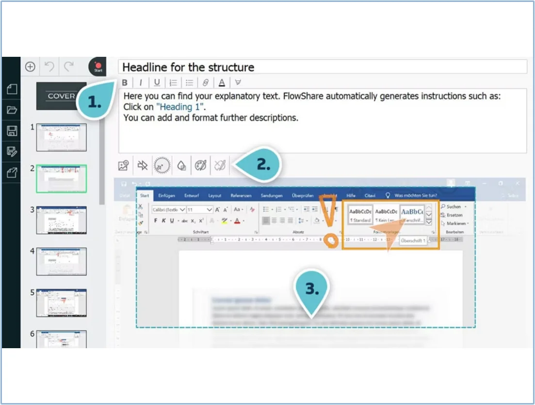 FlowShare editing and annotation