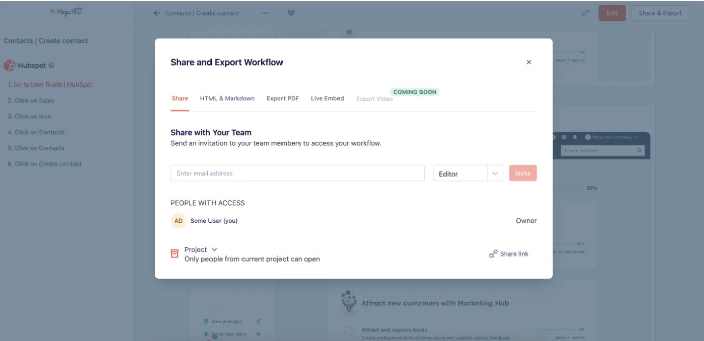 MagicHow Standard Operating Procedure sharing