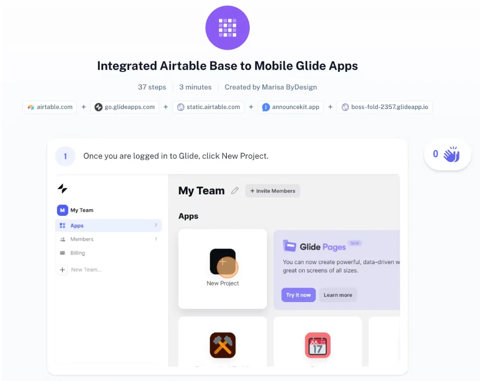 Scribe team dashboard