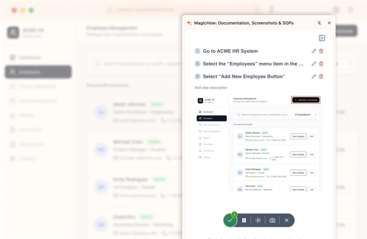Step 2: Capture your process